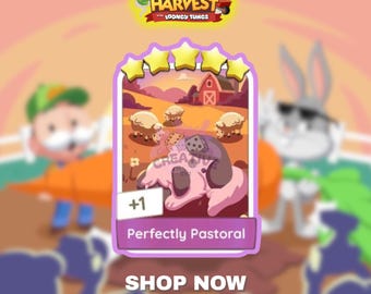 PERFECTLY PASTORAL Set 18 | 5 Star Sticker - Monopoly_GO Happy Harvest Album
