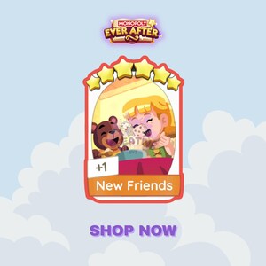 NEW FRIENDS Set 21 | 6 Star Sticker Monopoly_GO Ever After Album