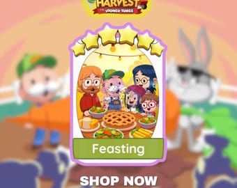 FEASTING Set 17 | 6 Star Sticker - Monopoly_GO Happy Harvest Album