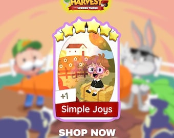 SIMPLE JOYS Set 16 | 6 Star Sticker - Monopoly_GO Happy Harvest Album