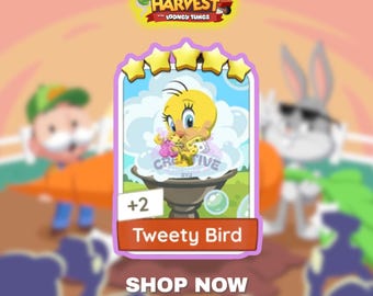 TWEETY BIRD Set 21 | 5 Star Sticker - Monopoly_GO Happy Harvest Album
