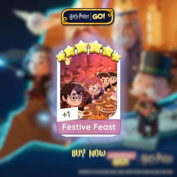 Carte Ultra Rare 6 étoiles Harry Potter - Monopoly Go Festin Festif - Neuf