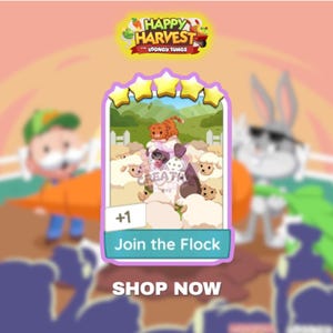 JOIN THE FLOCK  Set 15 | 5 Star Sticker - Monopoly_GO Happy Harvest Album