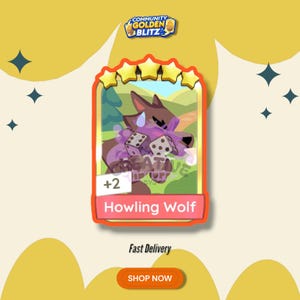 HOWLING WOLF - Golden Blitz Monopoly_GO
