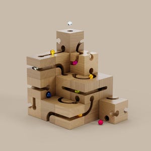 Omegarun,wooden marble run,wooden toys,wooden marble game,wooden maze,family game,3d puzzles,learning toy,educational toy,christmas gift