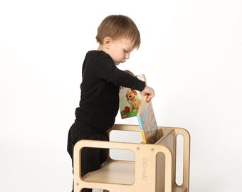Handmade Montessori Adjustable Wooden Chair | Kids All-Age Seating