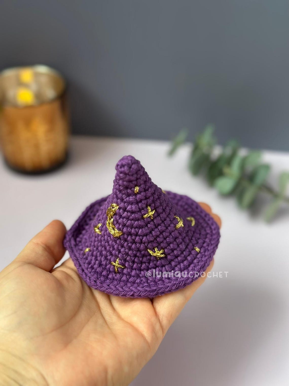 Witch Hat Amigurumi Crochet Pattern PDF – Halloween Toy Accessory ...