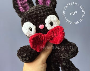 Jiji Cat Virkmönster | Studio Ghibli-inspirerad Amigurumi (PDF-mönster)