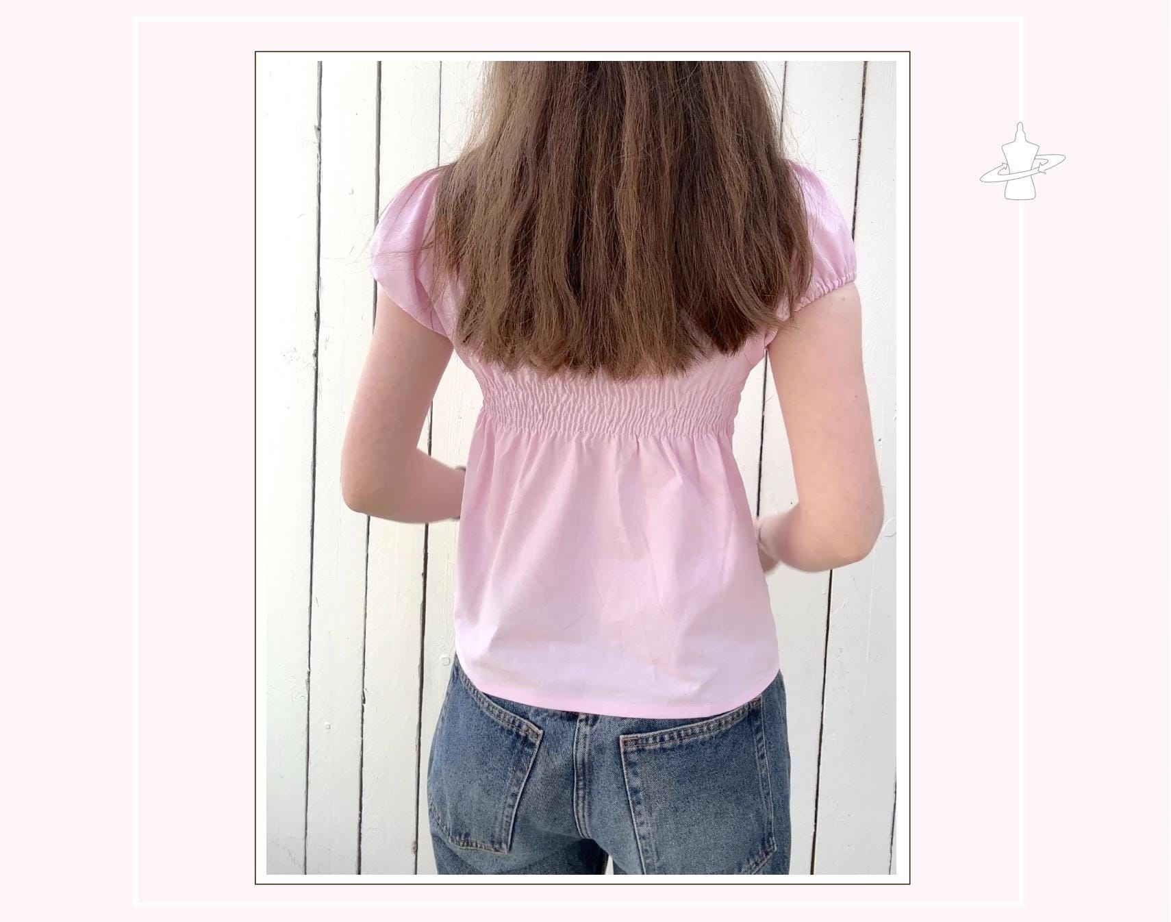 Iris Babydoll Summer Top Sewing Pattern / Beginner Friendly / Size Xxs ...