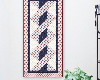 Ribbon of Stars Quilt Pattern | Table Runner (18" x 38") (Digital PDF Download)