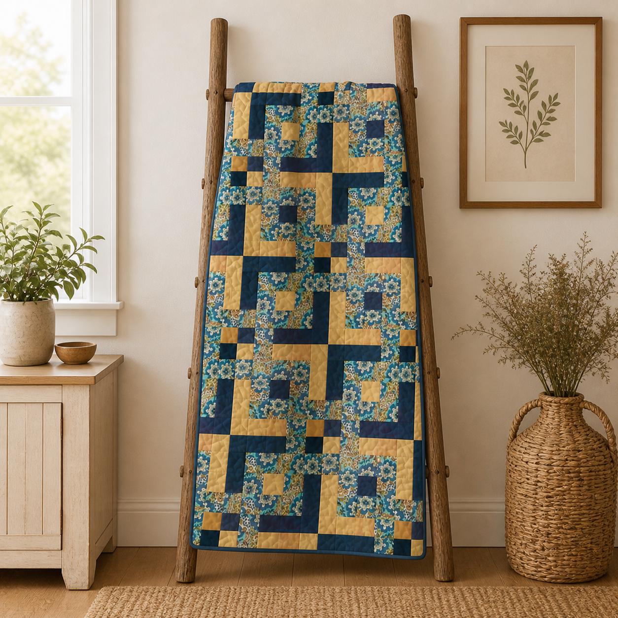 Golden Harvest Quilt Pattern | Cozy Fall Patchwork Throw (PDF Download ...