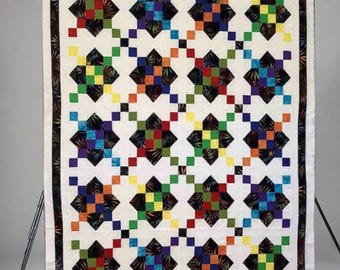 Cross Country Quilt Anleitung | Patchwork Reise-Quilt (PDF Download)