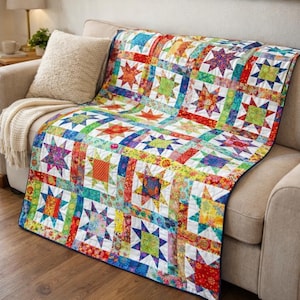 Stellar Kaleidoscope Quilt Pattern