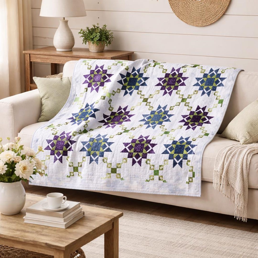 Kris Kross Quilt Pattern | Fat Quarter Friendly Throw (PDF Pattern) - Etsy