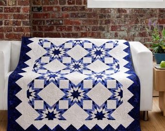 Circle of Stars Quilt Pattern | Geometric Patchwork (PDF Pattern)