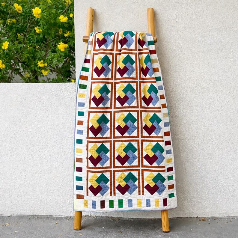 Interwoven Paths Quilt Pattern | Modern Geometric Patchwork (PDF ...