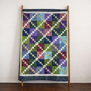 Batik Wonder Quilt Pattern | Modern Patchwork Design (PDF Download)