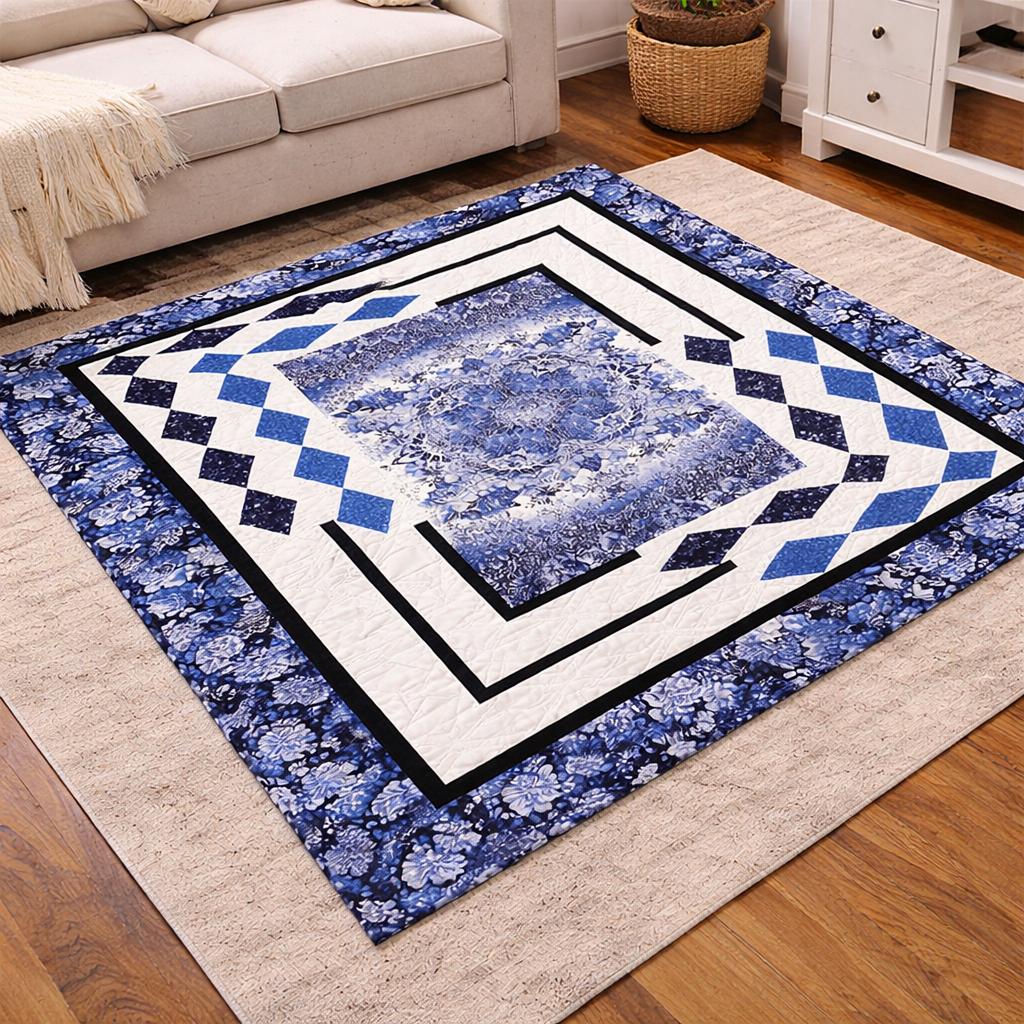 Panel Quilt Pattern PDF | Beginner Friendly Throw Size (56 X 75 ...
