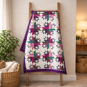 Tulip Dreamscape Quilt Pattern | Floral Patchwork Design (PDF Download)