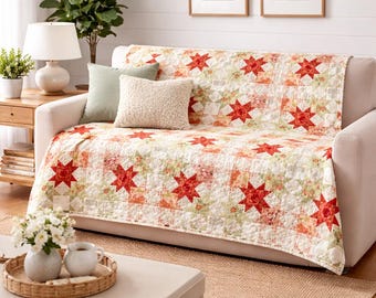 Quiltpatroon herfstbries | Patchwork plaid (66 x 82 inch) (pdf-download)