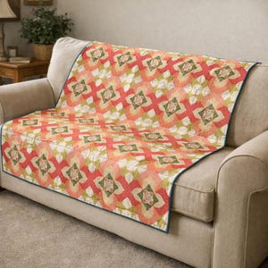 Rustic Charm Quilt Pattern | Farmhouse Patchwork Throw (Digital PDF Download)