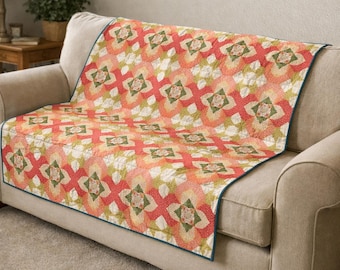 Rustikales Charm Quilt Muster | Landhaus Patchwork Überwurf (Digitaler PDF Download)