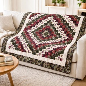 Autumn Splendor Quilt Pattern | Patchwork Fall Sizes (PDF Download)