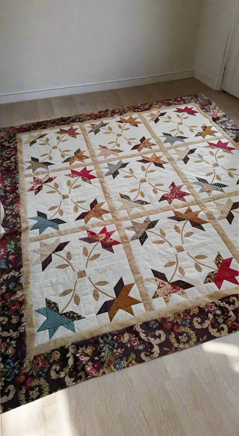Twilight Leaves Quilt Pattern - Etsy