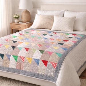 Rainbow Waves Quilt Pattern | Baby Size 40x46 (Digital PDF Download)