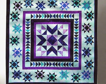 Floating Stars Quilt Pattern | Modern Beginner Friendly Patchwork (Digital PDF Download)