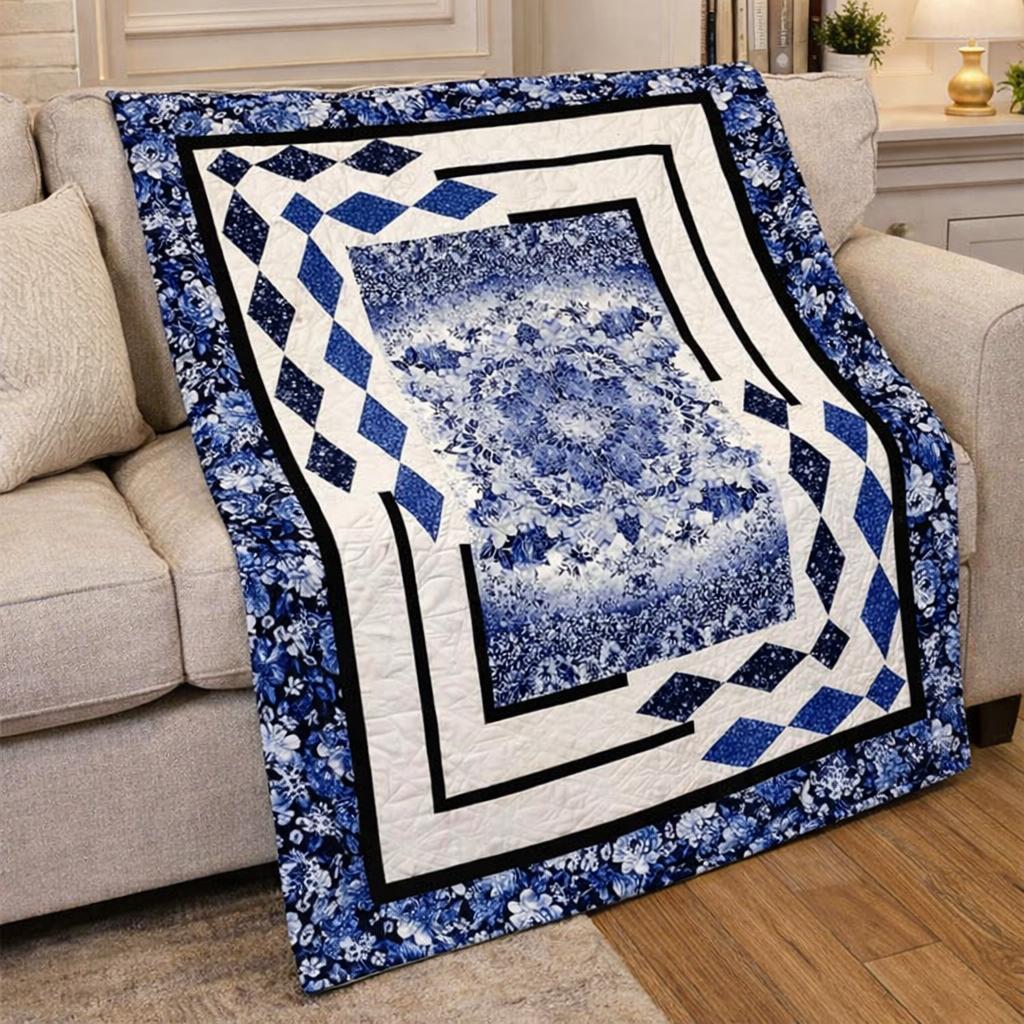 Panel Quilt Pattern PDF | Beginner Friendly Throw Size (56 X 75 ...