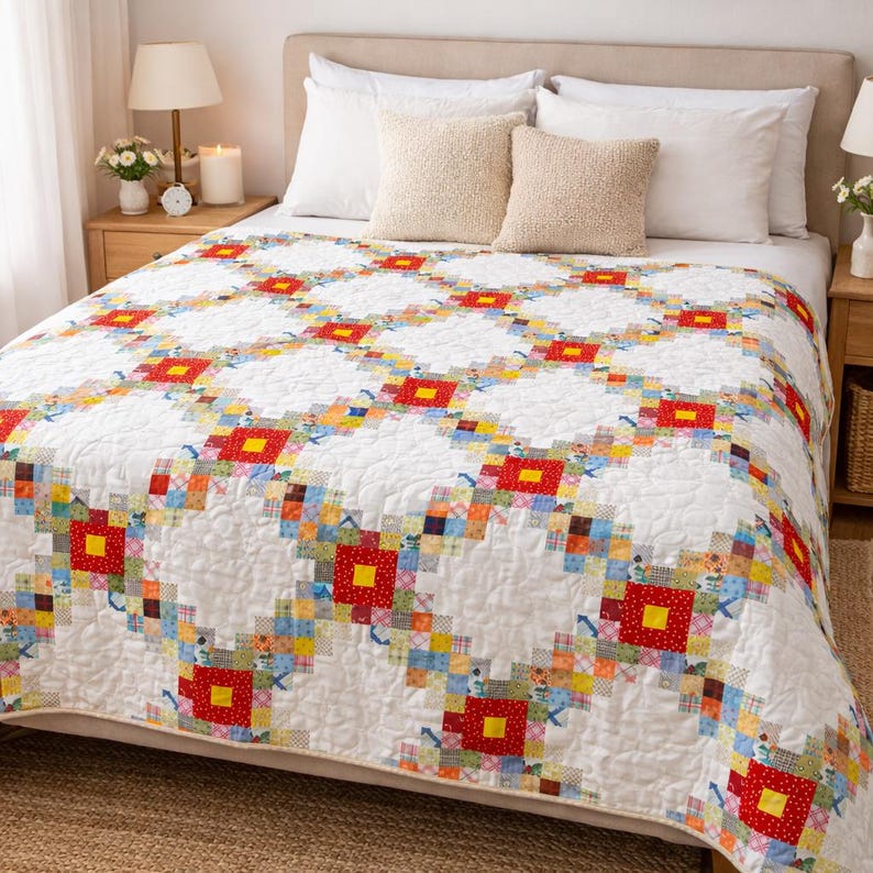 Sunburst Chains Quilt Pattern - Etsy