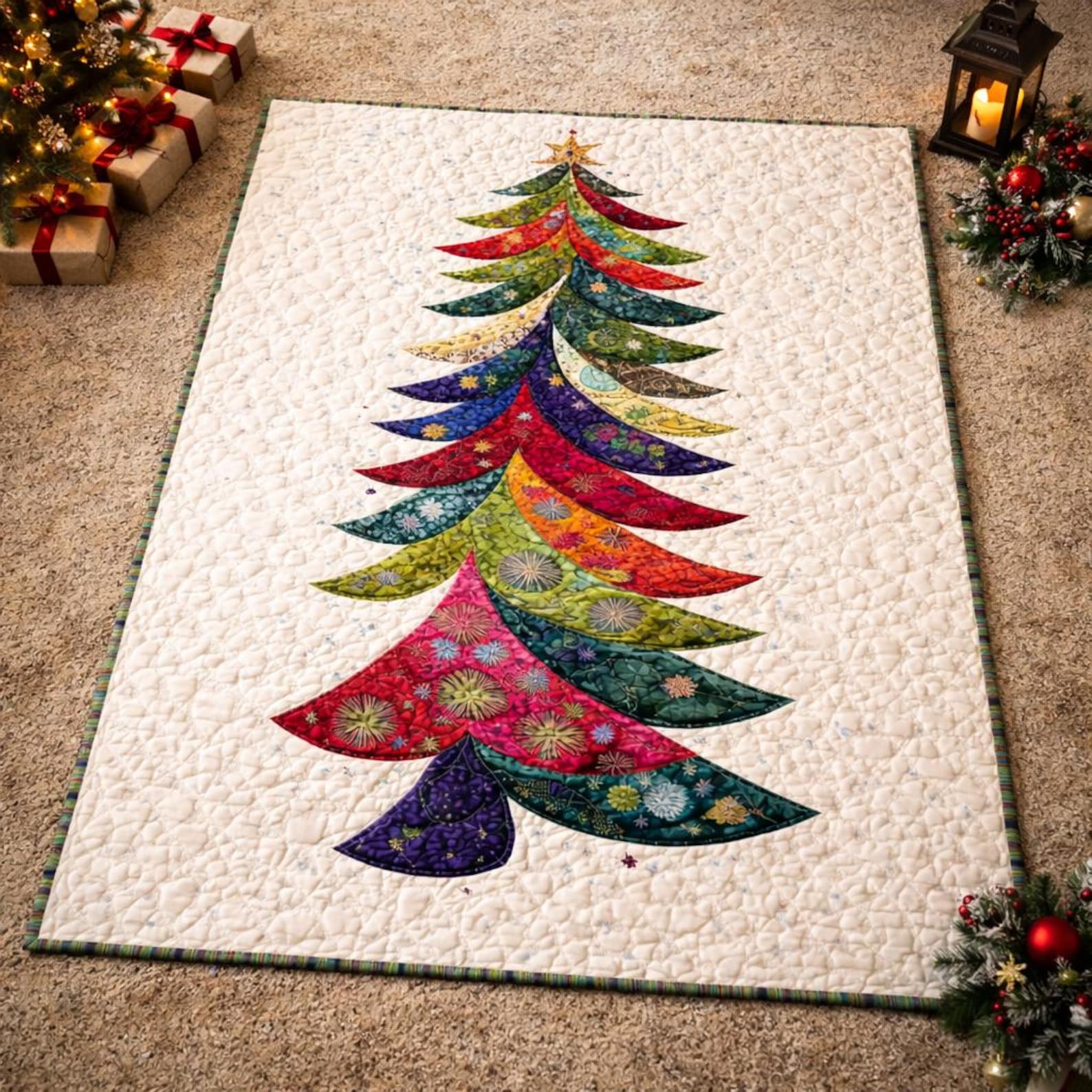 Holiday Glow Quilt Pattern | Festive Christmas Table Runner (PDF ...