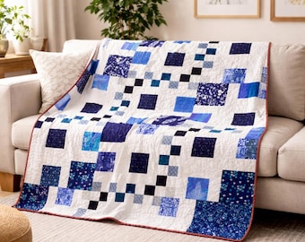 Squares in Bloom Quilt Pattern
