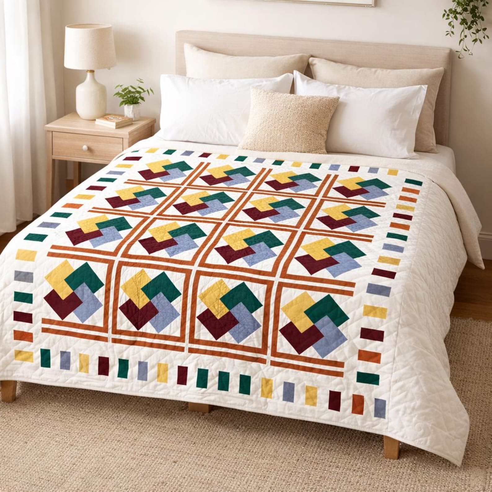 Interwoven Paths Quilt Pattern | Modern Geometric Patchwork (PDF ...