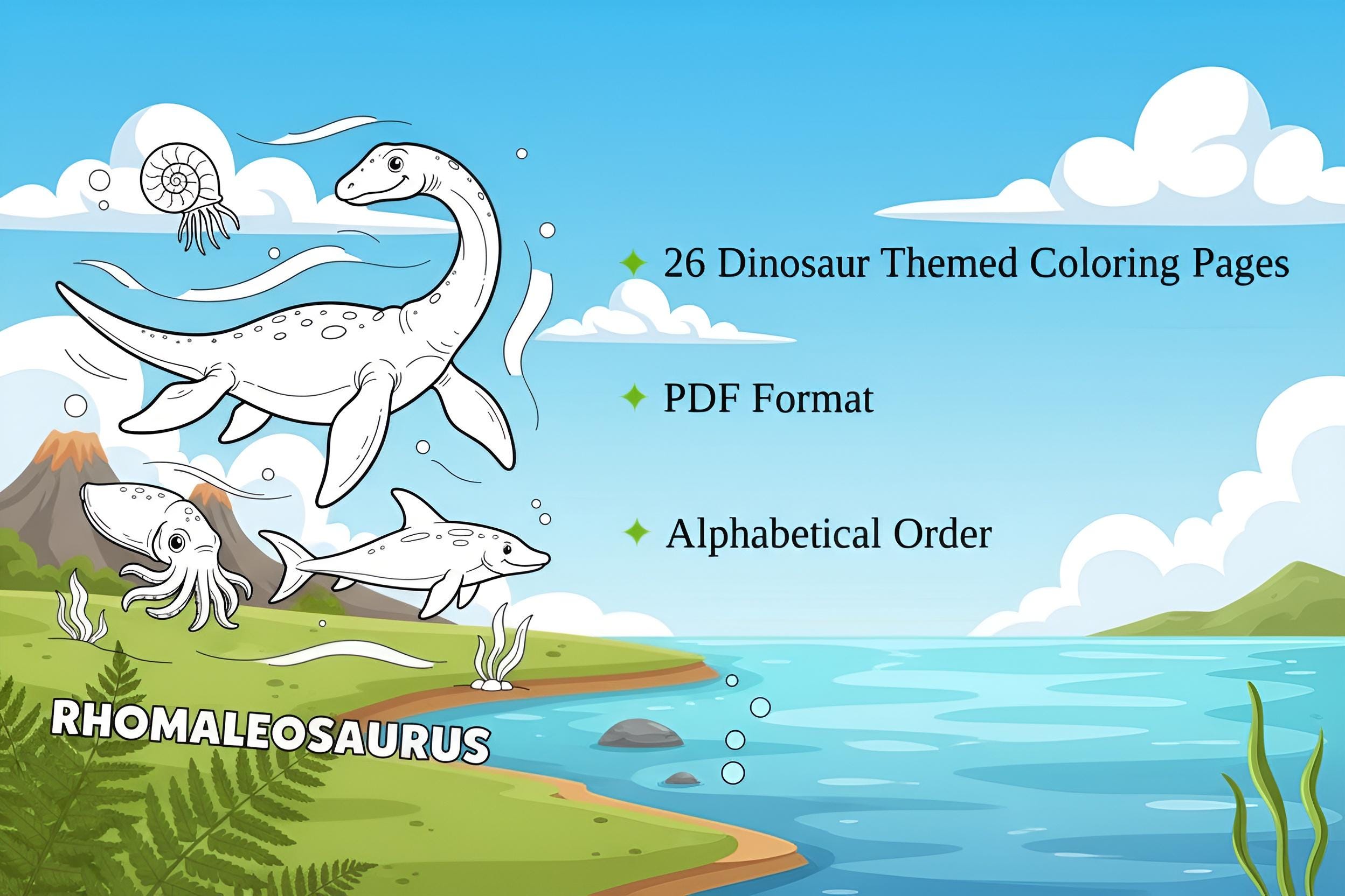 26 Dinosaur Themed Printable Coloring Pages for Kids, Toddlers ...