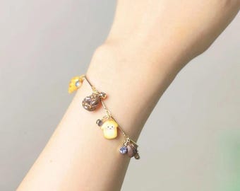 Patisserie charm bracelet Baking Charm Bracelet: A Playful Touch 