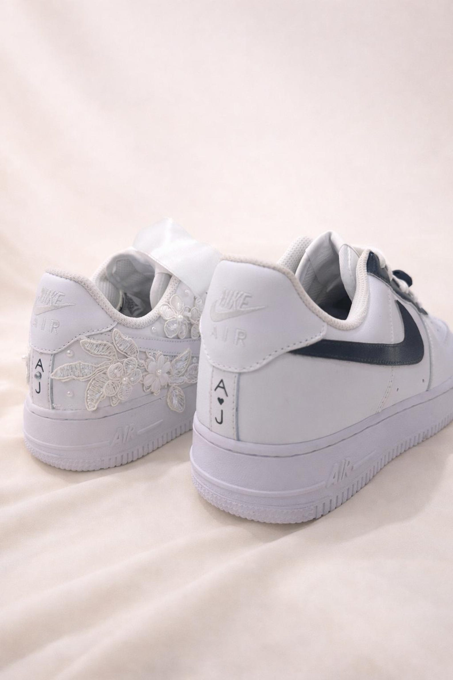 Custom Bride & Groom Air Force 1 Matching Sneaker Set - Personalized ...