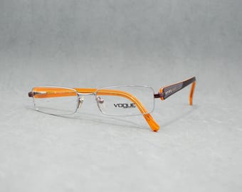 Vintage Eyeglasses VOGUE 3620-B 811 Luxottica Italy 2010s. NOS Unworn. Eyewear. Woman. Available Rx lenses. Narrow Square. Size 51 18 135