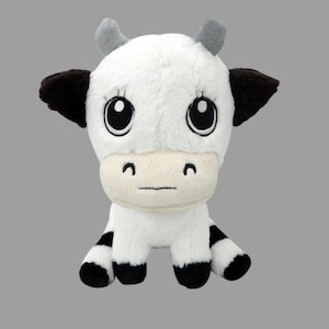 Personalized Cow Stuffed Animal | Cow Lovers Gift | Farm Animal Plushie | Handmade Cow Plush Gift