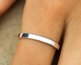 Handmade Sterling Silver Stacking Ring – Minimalist Band