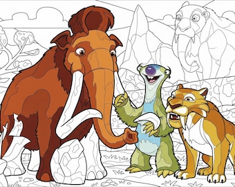 20 Cute Coloring Pages for Ice Age Fans
