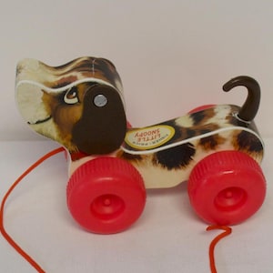 Klassiek Fisher Price Little Snoopy-trekspeelgoed (#72253) - editie 1996