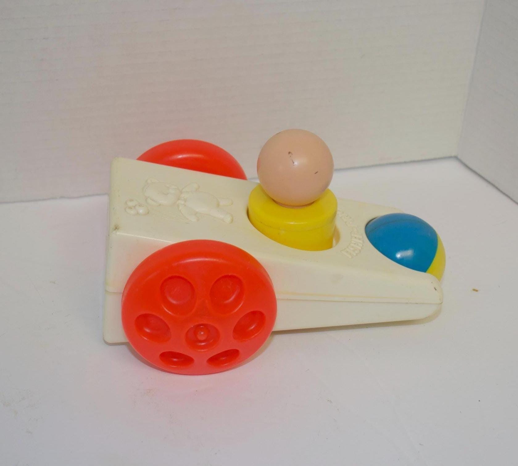 その他 Fisher-Price Click-N-Clatter 1975 Vintage 1975 Fisher-price Click N Clatter Toy Car – Retro