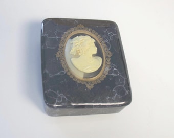 Elegant Cameo Trinket Box-Jewelry Box