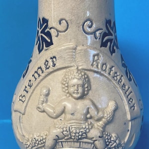 Vintage Bremer Ratskeller 5 L steengoed wijnkaraf