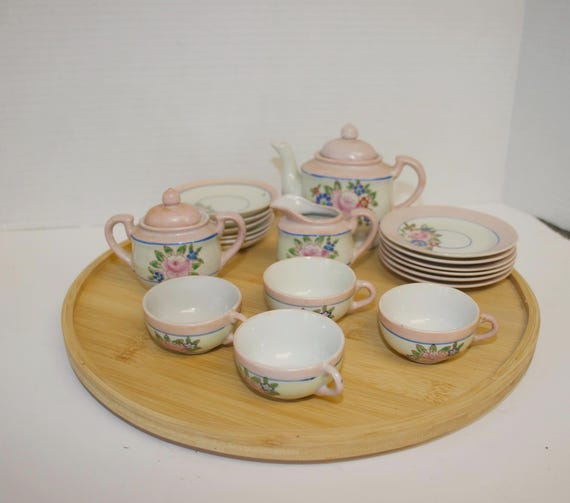 Vintage Porcelain Tea Set for Children's parties