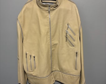 Original 90s Gianni Versace Leather Jacket Unisex - Etsy