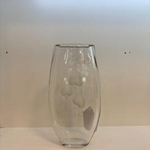 Val st lambert signed falcon crystal piece