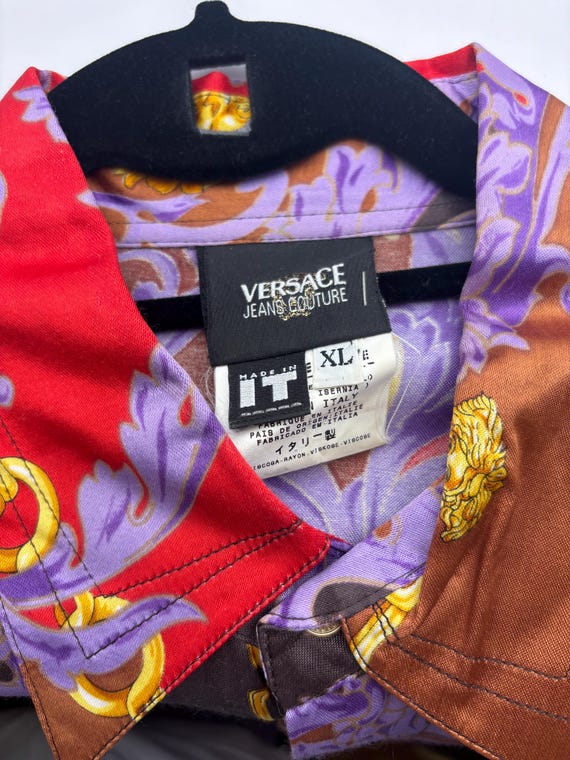 Gianni Versace Jeans Couture Chain Couture-print Shirt. Size XL - Etsy